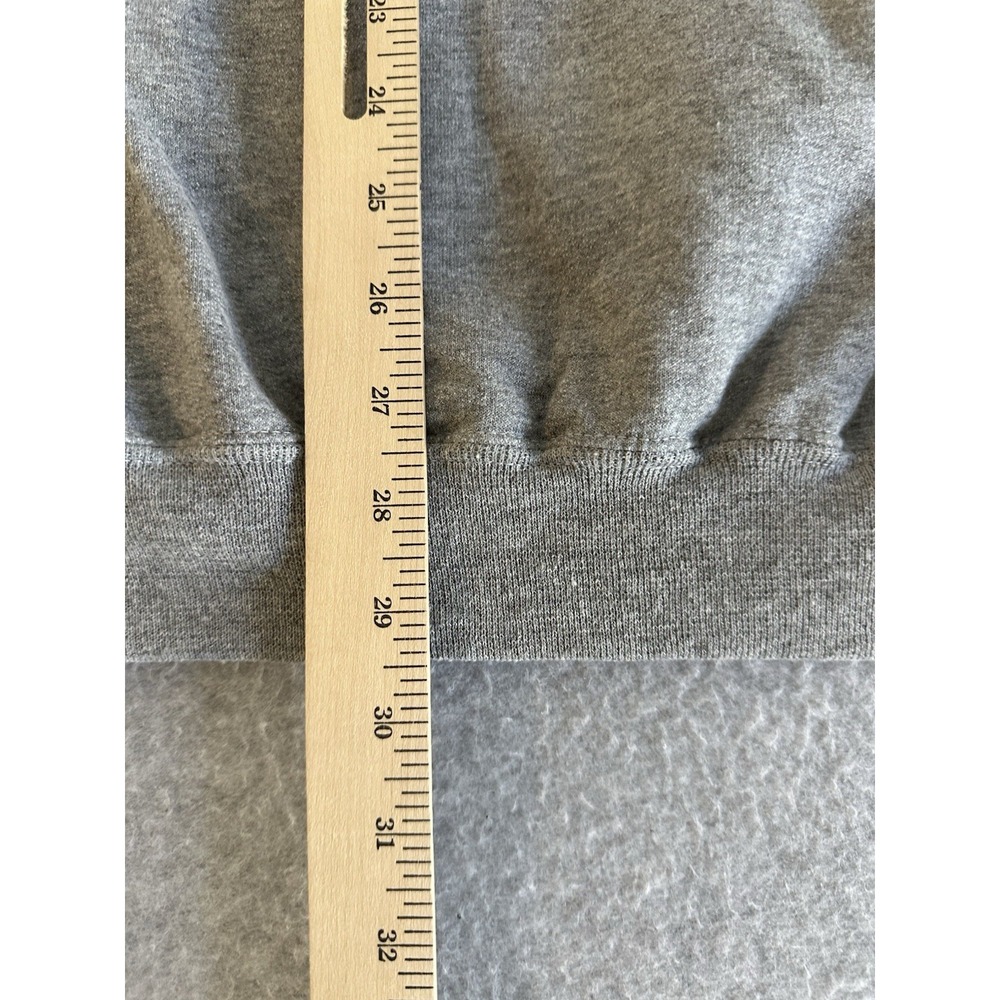 VTG Y2K JERZEES Crewneck Sweater Gray Nature Hunting Fishing Sweatshirt - Picture 8 of 8